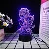Xinchangda Bungo - Lampada a forma di cani randagi, motivo anime Dazai Osamu, luce notturna 3D, luce notturna, luce notturna, regalo creativo per Natale, compleanno, luce notturna per bambini