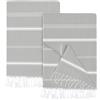Utopia Towels Confezione da 2 teli da spiaggia turchi (100x180 CM), 100% cotone senza sabbia, leggeri e assorbenti ad asciugatura rapida per viaggi e piscina (Grigio Freddo)