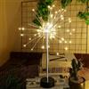 Generic Nest & Flowers - Luci da tavolo a forma di stella, a LED, color argento, per interni ed esterni, fai da te, decorazione centrotavola per banchetti di Natale, luce notturna (calda)