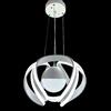 vetrine inrete Vetrineinrete® Lampadario da soffitto a sospensione a led 78 watt con sfera con brillantini glitter lampada plafoniera luce bianca 6500k naturale 4000k arredamento moderno (Luce naturale 4000k) Z42