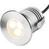JOUFNING Faretto Subacquei - Faretti Piscina, Led Ad Anello Per Fontana Da 3 W 12 V-24 V CC, Luci Sommergibili Impermeabili In Acciaio Inossidabile IP68, Per Piscine Interrate Fontane Gradini ( Color : Warm li