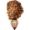 EICOFF Testa di Leone Decorazioni da Parete Applique Illuminazione da Parete Retro Barocco Cristallo Sconce Oro Lusso Lampade da Parete per Soggiorno Camera da Letto Comodino Scale Bagno Specchio Fari Lampad