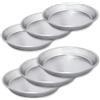 Pentalux Set 6pz (3X Parte 16cm e 20cm) Pezzi Stampo tortiera conica Bassa in Alluminio ruoto per pastiera napoletana Pizza di Grano