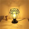 Chao Zan Lampada da tavolo in stile retrò, industriale, 1 luce, vintage, lampada da comodino in metallo, attacco E27, max. 40 Watt, interruttore cavo, senza lampadina (B)