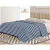 BANZAII TEXTILE INNOVATOR ONLINE Banzaii Telo Copriletto Multiuso 250x250 cm, Copridivano Universale, Telo Arredo per Letto e Divano, Copritutto Resistente Ilaria Blu