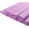 Netuno 10x rotolo di carta crespa lavanda pastello 200 x 50 cm carta crespa colorata di alta qualità per lavoretti compleanno matrimonio Natale Pasqua Carnevale decorazioni fiori regali