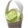 oggettando SET 12 Segnaposto Rosa di sapone profumata Matrimonio, Nascita, Battesimo, Comunione, Laurea, Cresima, 18, 25 e 50 anni, Anniversari e Compleanni (Giallo Lime)