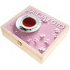 Creative Deco Scatola da Tè in Legno con Foto, 12 Scomparti, Natale | 29 x 25 x 7,5 cm, con coperchio, serratura e divisori rimovibili, ideale per tè, tisane, gioielli e regalo Natalele