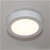 Planetitaly Lampada led a soffitto muro parete plafoniera 12w potenza 130w luce bianco freddo 60 led (Tonda, 6000K)