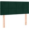 vidaXL Testiera Verde Scuro 80x5x78/88 cm in Velluto