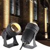 JOUFNING Faretti Rotanti da Esterno da 10 W, Faretti A LED RGB, Luci da Terra Impermeabili IP66, Faretti A Parete A Fascio Stretto, per L'illuminazione di Cartelloni Pubblicitari(White,24V)