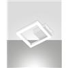 FABAS LUCE Plafoniera Bard Led 11W 1080lm Moderna Luce Calda (3000K) Dimmerabile (Bianco)