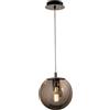 LEOLUX Gaia | Lampadario Cameretta, Soggiorno, Camera Da Letto. Con Altezza Regolabile E Facile Da Montare Al Soffitto. Lampadario A Sospensione Moderno Con Vetro Fumè
