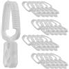 KADAX Mollette per biancheria, 20 mollette in plastica resistente, mollette colorate per calze, resistenti al vento per interni ed esterni (bianco_v1)