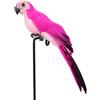 LICHENGTAI Pappagallo Artificiale Modello Realistico Pappagallo Piuma Colorata Finti Pappagalli Artificiali Uccelli Simulazione Modelli di Uccelli per Esterno Casa Giardino Prato Albero Decor