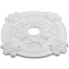 LVYXON Medaglione da soffitto rotondo in poliuretano bianco da 39 cm, copertura decorativa per plafoniera o ventilatore, facile da installare, design senza foratura ai difetti e aggiunge stile elegante agli