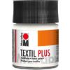 Marabu Textil Plus - Flacone di Colore per Stoffa, 50 ml, Colore: Bianco
