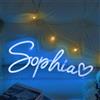 Lam Hub Fong Neon Personalizzate Insegna Luminosa Led Scritte Personalizzata Neon per Feste Compleanni Matrimoni Negozi Bar (#blu)