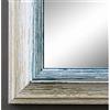 Artecentro cornice per quadri tele - shabby chic bianco-colore in legno varie misure offerta (bianco/blu, 40x50)