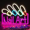 Fespcj Nail Art Neon Sign Personalizzabile Smalto per Unghie e Disegno D'arte LED Salone di Bellezza Parete Decorazione per Nail Studio Spa Casa Manicure Angolo Regalo per Tecnici Delle Unghie (13,8 X11)