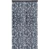 Arsvita - Tenda in ratina, 80 x 220 cm, protezione perfetta dagli insetti e dagli sguardi indiscreti per la porta del balcone e della terrazza, colore: blu/bianco/argento melangiato