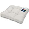 Beautissu Cuscino Lounge da Esterno XLuna - Comoda Seduta 50x50x10cm - mobili e Arredamento da Giardino Grigio Chiaro