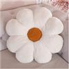 LANFIRE Cuscino cuscino fiore Cuscino sedile auto sedia Cuscino divano letto a fiori Cuscino decorativo Cuscino peluche (40cm, White brown)