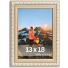 Victor cornice portafoto "Chagall" beige oro 13x18 cm - stile barocco vintage - vetro vero - adatta per certificati - decorazione per la casa