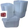 DPdantepellacani Vaschette in Plastica PP 170x135x95 mm Cestino con fori alla base per Orto Frutta Ortaggi Verdure Contenitore da 1kg (150)