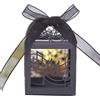GIVBRO 50 scatole portaconfetti Note Musicali con Nastri 5 x 5 x 8 cm, Nero