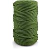 Netuno 1x corda macramè colorata kiwi 5 mm 100 m corda cotone singola ritorta corda naturale colorata per macramè filo singolo macramè cordoncino colorato filato gomitolo cotone uncinetto