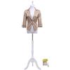 Loywe Manichino da sartoria, busto Torso da Donna per vetrine, con altezza regolabile Base in legno Gr. 32-36 Bianca LW6017W