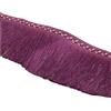 Anevous Nastro con frange e frange, 5 m, 13 cm, con frange, nastro decorativo con frange, nastro decorativo per lavori di fai da te, costumi da cucito, colore viola scuro