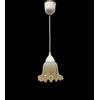 Generico Lampadario a Sospensione Classico in Vetro Murano, 1 Luce, per Cucina, Bagno, Camera, Soggiorno, Scala, Corridoio art. onda M