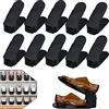 UISEBRT - Scarpiera regolabile da 10 pezzi, colore nero, portascarpe salvaspazio regolabile in 3 livelli, organizer per scarpe, antiscivolo