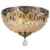 FIRVRE Plafoniere Lampadario di cristallo a 2 luci Lampada da soffitto retrò Lampada a sospensione in stile impero reale di charme vintage per soggiorno Sala da pranzo Chiesa Sala da pranzo Hotel