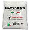 Tata Home Ovatta per Imbottitura in Poliestere Soffice per Cuscini Bambole Peluches Progetti Creativi Anallergica Fioccata Bianca Made in Italy Sacchetto 2 kg