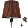 Generico Lampada Bottiglia LED, Lampada Ricaricabile per Bottiglia Senza Fili Tattile con Luce Dimmerabile per Ristorante, Casa, Bar, Ufficio (Marrone, 1 pezzo)
