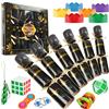 KreativeKraft Christmas Crackers con Sorpresa, Pacco da 6 Xmas Crackers per Tavola e Feste di Natale, Decorazioni Natalizie, Idea Regalo (Nero Giochi Fidget)