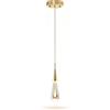 LIGKIN LED Lampadario 5W Creativa Moderna Goccia d'acqua Lampada a Sospensione Cristallo Luce da Soffitto Luce Calda per Soggiorno Ristorante Scala