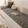 Generico Coperta Decorativa Copertura Divano A Spina di Pesce 1 2 3 4 Posti Copridivano in Ciniglia Spessa Copri Cuscino Seduta Divano Antiscivolo per Tutte Le Stagioni (60x150cm,Grey)