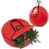 Deco Express Borsa Porta Ghirlanda Natale, Durevole Contenitore Decorazioni Natalizie con Manici, Protegge Ghirlande, Decorazioni Natalizie (Rosso Borsa Ghirlanda)