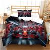 LILIlaobiao Ferrarii Racing Set Di Biancheria Da Letto Single（135x200cm）, Chiusura A Cerniera Formulaone Biancheria Da Letto, Traspirante Lussuoso Set Copripiumino