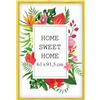 MG Design Cornice 61x91,5 cm - colore Giallo, in legno, con vetro acrilico - da appendere in verticale o in orizzontale, senza sfondo, per foto, poster, puzzle