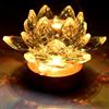 TENGFENG Lampada a LED a forma di fiore di loto, alimentata tramite USB, 7 colori cangianti, decorazione per camera da letto, tavolo, scrivania, comodino, lampada a forma di fiore di loto, decorazione
