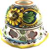 Generico Coppa in ceramica siciliana Santo Stefano di Camastra attacco piccolo E14 ricambio per lampadario lampada applique plafoniera decoro candida