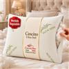 cuscini fiber - 1 Cuscino Letto Matrimoniale Ultra Soft Imbottiti con Fibra di Poliestere Molto Morbida, il Guanciale Letto Possiede un'Altezza di 15cm REGOLABILE, Federa Anallergica con Zip (Aloe)