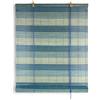 Tex family Tenda a Rullo in Bamboo 60x150 cm - Tapparella in Legno Naturale per Interni ed Esterni - Montaggio Facile - Blu