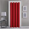 GYROHOME Tende per porte e finestre, colore rosso, con occhielli, tende oscuranti per camera oscurante, pannello singolo, per porte e finestre, 100 x 200 cm