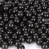 Prometis 200pcs 10mm perline tonde in legno di sandalo naturale splendido mestiere fatto a mano lucidato perline distanziali con cavo elastico per braccialetti creazione di gioielli fai da te